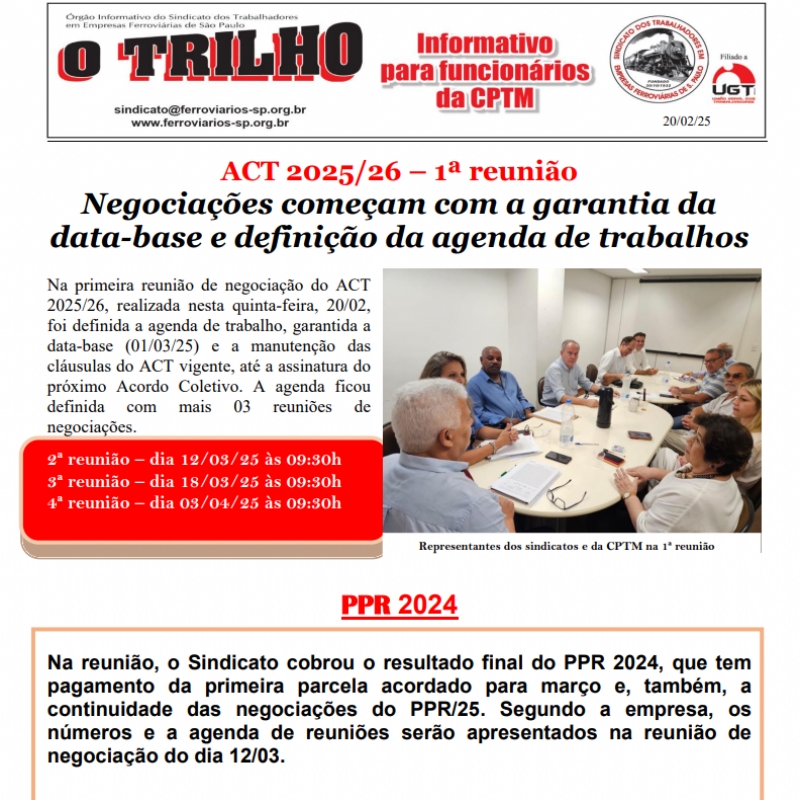 20-02-2025-Primeira reunio de negociao do ACT 2025/26